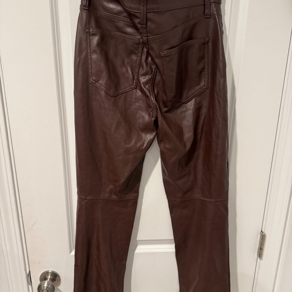GAP High Rise Faux-Leather Vintage Slim Jeans - Picture 4 of 9